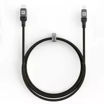 Evelatus USB-C to Lightning laidas 2.0M 60W (MFI09) Aliuminio korpusas Pintas Juodas