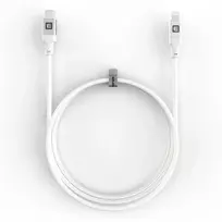 Evelatus USB-C to Lightning kabelis 1,2 m 60W (MFI09) Aliuminio korpusas Pintas Baltas
