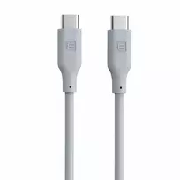 Evelatus USB-C į USB-C Silikoninis laidas 1,2 m 60W / 20V 3A Baltas