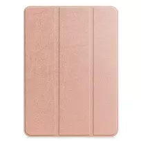 iLike Galaxy Tab S7 FE 12.4 Tri-Fold Eco-Leather Stand Case Rose Gold