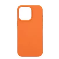 Connect Apple iPhone 15 Pro Max Premium Magsafe Soft Touch Silicone Case New Function Orange