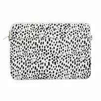iLike 15-16 colių medžiaginis nešiojamojo kompiuterio krepšys su diržu Leopard White