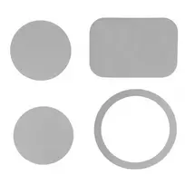 iLike MG4 Sticky 3M Metal Plate 4in1 rinkinys – 2 apvalios 40mm / 40x58mm kvadratinė / 1 MagSafe žiedas 55x45mm