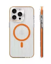 Evelatus Apple iPhone 16 Pro Max Suitcase MagSafe Case Transparent Orange