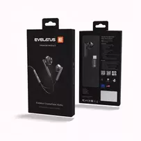 Evelatus Crystal Clear Audio ausinės su Type-C ir mikrofonu CCA-TC-BL Juodos