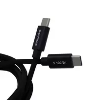 Evelatus Flex Cable Pro USB 2.0 Type C to Type C 1.2M 100W 5A Black