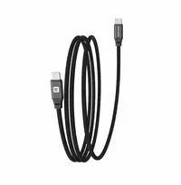Evelatus E-Mag Power 60W USB-C į USB-C magnetinis laidas 1,2 m juodas