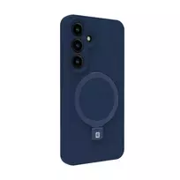 Evelatus Samsung Galaxy S25 Plus Premium Magnetic with Stand Soft Touch Silicone Case Midnight Blue