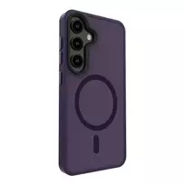 Evelatus Samsung Galaxy S25 Hybrid Case with Magnetic PC+TPU Purple