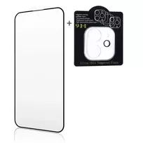 iLike Apple iPhone 13 X2 Super Set 2.5D Edge Full Face Tempered Glass + Camera Glass