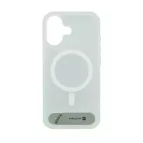 Evelatus Apple iPhone 17 Rubber Coated MagSafe With Stand Case Sidabrinis