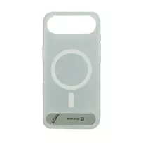 Evelatus Apple iPhone 17 Air Rubber Coated MagSafe With Stand Case Sidabrinis