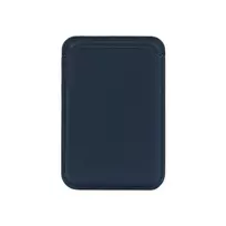 Evelatus Universal PU Leather Wallet su MagSafe tamsiai mėlyna