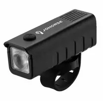iLike JOHORSE USB Rechargeable Bike Headlight, High Brightness LED Bicycle Front Light, IPX4 Waterproof, ABS Shell, Easy Handlebar Mount