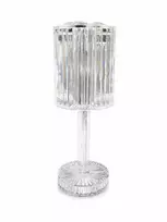 iLike Crystal Touch RGB LED stalinė lempa su Bluetooth garsiakalbiu, naktine šviesa ir nuotolinio valdymo pulteliu