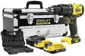 STANLEY V20 18V belaidis gręžtuvas-suktuvas komplektas 2x2.0Ah 50 dalių priedų rinkinys