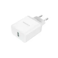 Canyon sieninis įkroviklis H-12 su USB-A QC3.0 18W Baltas