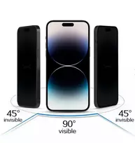 iLike Apple iPhone 15 Pro Max Grūdinto stiklo privatumo apsauginė plėvelė juoda