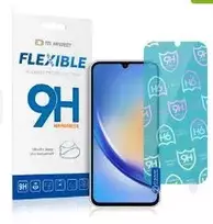 iLike Hybrid Glass Screen Protector for Samsung Galaxy A34 5G – Lankstus, 9H kietumo, HD skaidrus