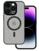 iLike Apple iPhone 12 Pro Max Magnetic Splash Frosted Case Transparent Black