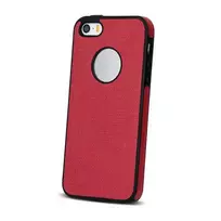 GreenGo Cloth TPU Case, skirtas Huawei P8 Lite 2017 / P9 Lite 2017 - Raudona