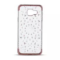 GreenGo Samsung Galaxy S7 Edge G935 TPU 3D Stars Dėklas Rožinis Auksas
