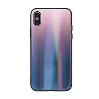 iLike Samsung Galaxy A40 Aurora Glass Dėklas Rudai Juodas