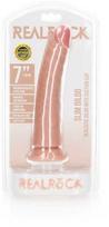 Realrock By Shots Realrock Slim Realistic Dildo su siurbtuku - 7"/ 18 cm