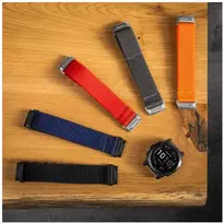 Fixed Ištaisyta | Sportiškas dirželis, skirtas Garmin QuickFit 26mm | 160-210 mm | Raudona | Nailonas