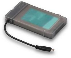 I-tec Mysafe usb-c 3.1 gen 2 lengvas išorinis korpusas 2,5" 9,5 mm sata i/ii/iii HDD diskui.