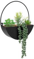 Atmosphera Dirbtiniai vazoniniai augalai metaliniame vazone, 41 cm