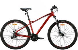 Dviratis AL 29" Leon TN-90 DD rėmas - 18" raudonas su juodu