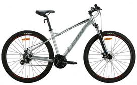 Dviratis AL 29" Leon TN-90 DD rėmas - 18" pilkai juodas su raudonais ratais