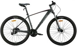 Dviratis AL 29" Leon TN-80 HDD rėmas-19" grafitas su juodu ir raudonu (M)