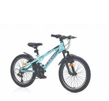 Vaikiškas dviratis 20" Corelli TopVelo Dynamic, aliuminio rėmas, žalia/juoda/violetinė