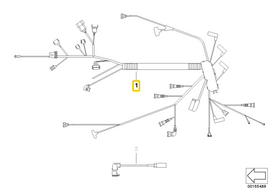 Bmw E46 3' Variklio Valdymo Laidynas Originalus 12517796805