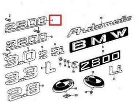 Bmw Emblema 2500 3 3 Li 1968 1977 Originalus 51141803552
