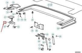 BMW 3 E30 Dešinė Halteklammer 54311955170