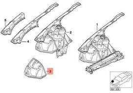 Bmw 3 E46 Priekinis Ratai Teilabschnitt Radhaus Originalus 41148238047