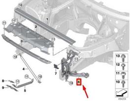 BMW X5 G05 X6 G06 X7 G07 Kairysis Galinio Žibintų Laikiklis Originalus 51647421709