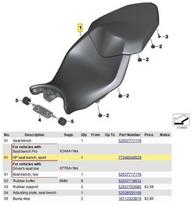 BMW K49 S 1000 XR Sportinis Sėdynių Suolas 2014 2019 Originalus 77348549529