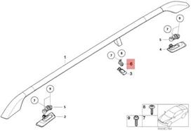 BMW E36 stogo bėgio adapteris, centrinis dešinysis originalus 51138183318