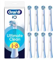 Oral-B iO Ultimate Clean pakaitiniai šepetėliai, 8 vnt., balti