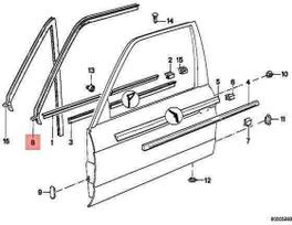 Originalus BMW E30 316 316i 318i 320i 320is 323i 324d Gasket Dešinė 51211888210