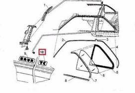 BMW E30 kupė durų apdaila TC emblema ženklelis dešinė originali 51140006330