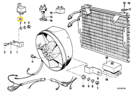 Originalus BMW E24 kupė relė OEM 61311363171