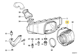 Originalus BMW E36 Z3 kabrioletas kupė radiatoriaus aušinimo žarnos spaustukas OEM 11611318378