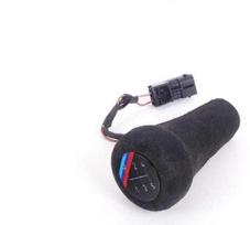 Originalus BMW E30 kupė apšviestas odinis pavarų perjungimo svirties mygtukas OEM 25112233140