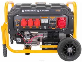 Benzininis generatorius, 3000W, 230V/400V, su AVR, elektrinis paleidimas, nešiojamas elektros generatorius statyboms ir sodui