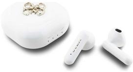 TWS Guess 4G Metal Logo ausinės baltos spalvos